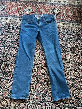 Levi's Blue Denim Skinny 511 Jeans with Red Logo Patch